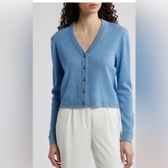 Kobi Halperin Blue Cardigan Sweater - Picture 11 of 13
